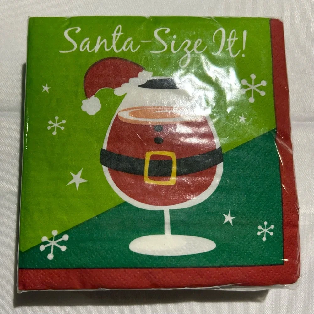 Lot of Holiday Themed  Paper Napkins assorted 8 packs cocktails hosting crafts